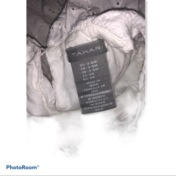 White Butterfly dress & matching headband bow - Picture 3 of 3